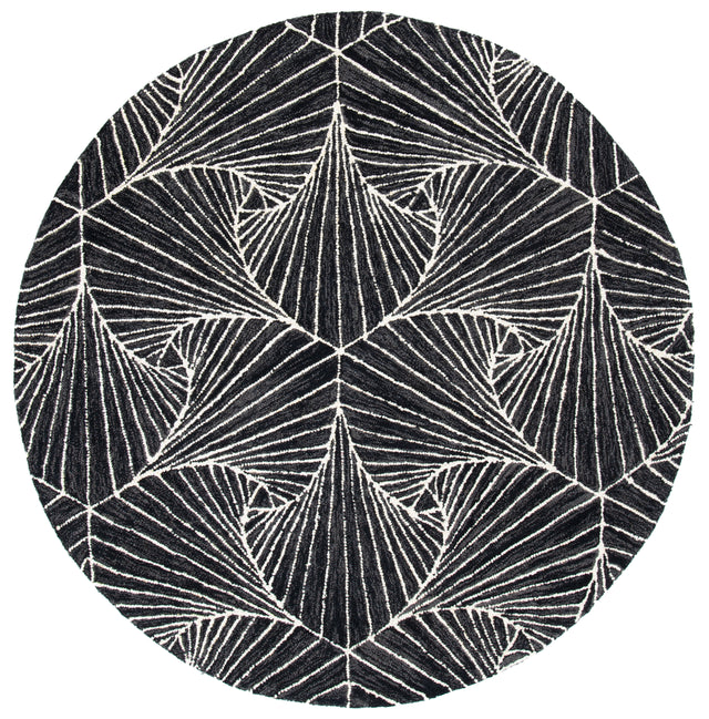 Safavieh Micro-Loop Mlp174H Charcoal/Ivory Rugs.