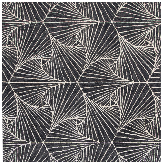 Safavieh Micro-Loop Mlp174H Charcoal/Ivory Rugs.