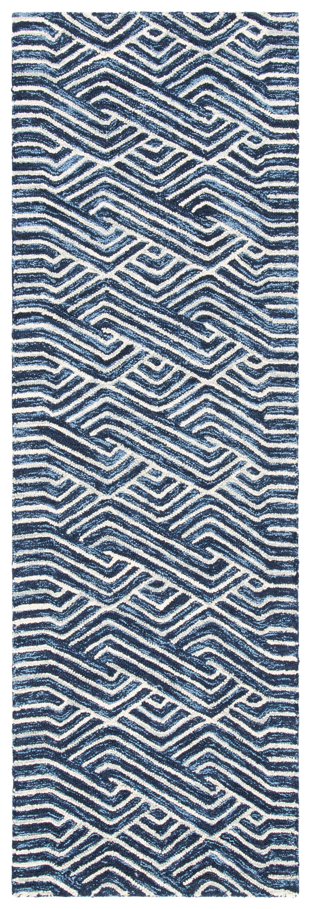 Safavieh Micro-Loop Mlp175M Dark Blue/Ivory Rugs.
