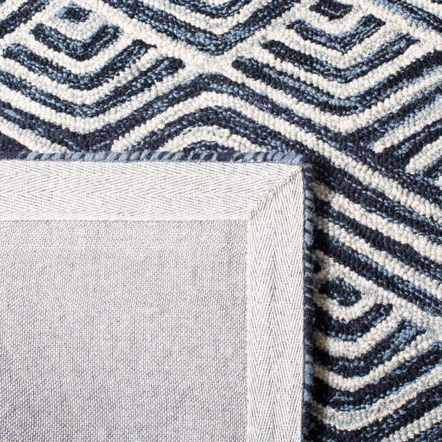 Safavieh Micro-Loop Mlp175M Dark Blue/Ivory Rugs.
