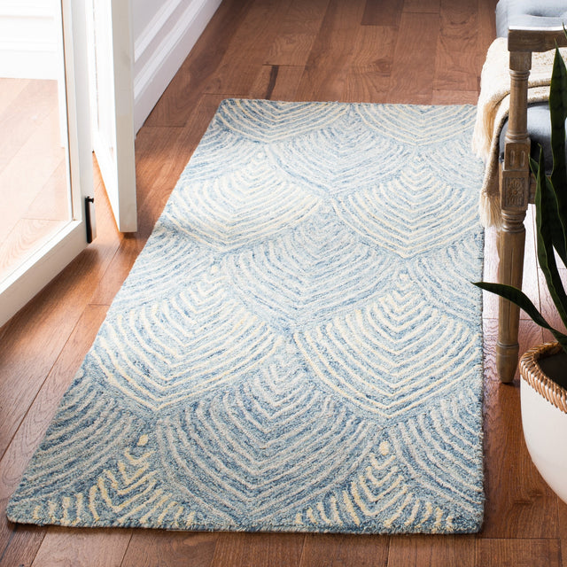 Safavieh Micro-Loop Mlp177M Light Blue/Ivory Rugs.