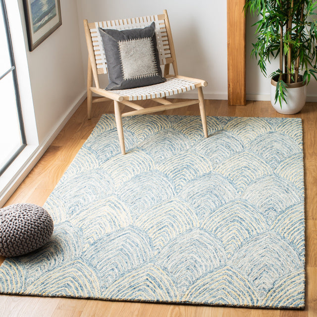Safavieh Micro-Loop Mlp177M Light Blue/Ivory Rugs.