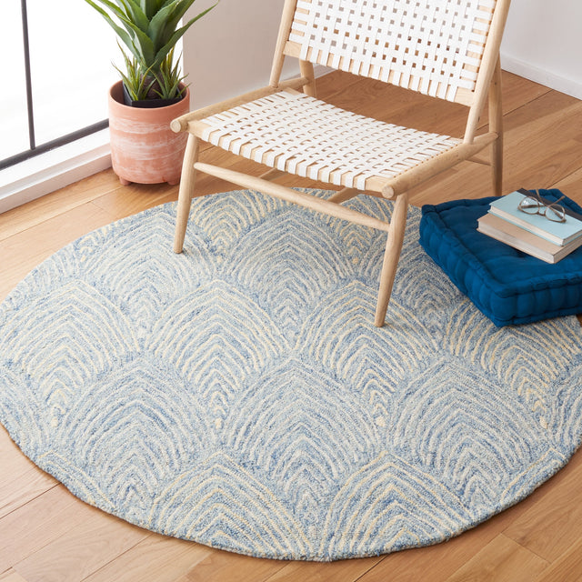 Safavieh Micro-Loop Mlp177M Light Blue/Ivory Rugs.