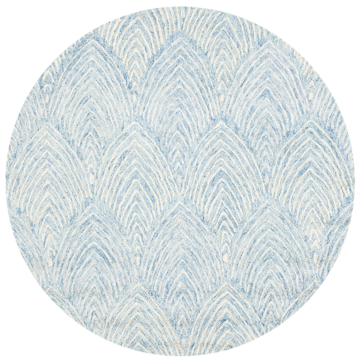 Safavieh Micro-Loop Mlp177M Light Blue/Ivory Rugs.