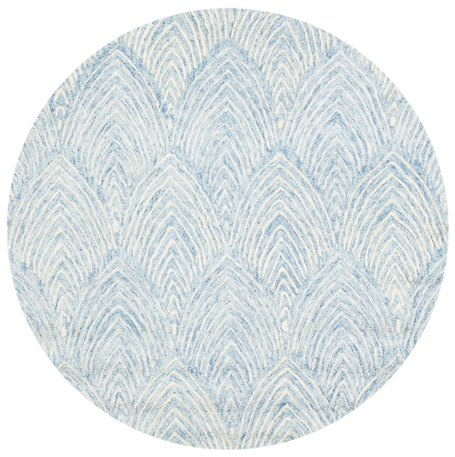 Safavieh Micro-Loop Mlp177M Light Blue/Ivory Rugs.