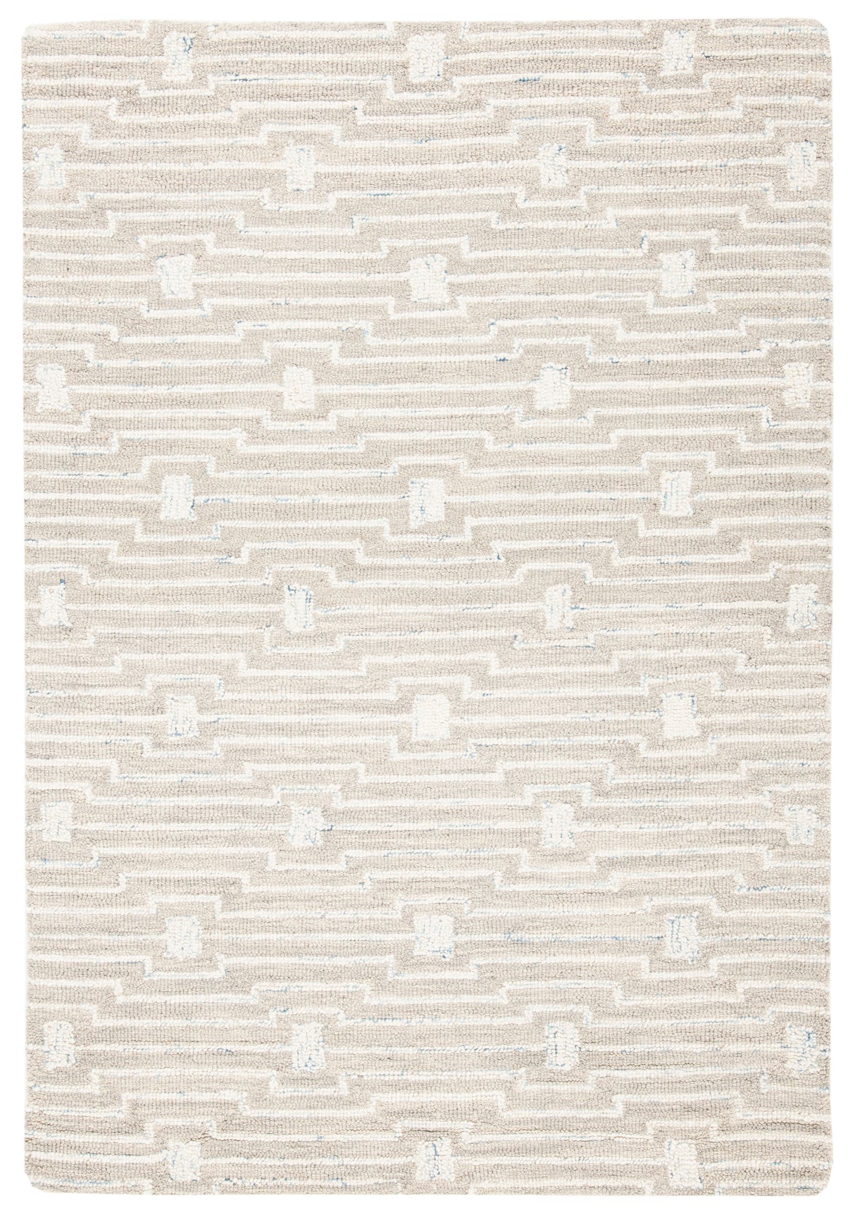 Safavieh Micro-Loop Mlp178F Light Grey/Ivory Rugs.