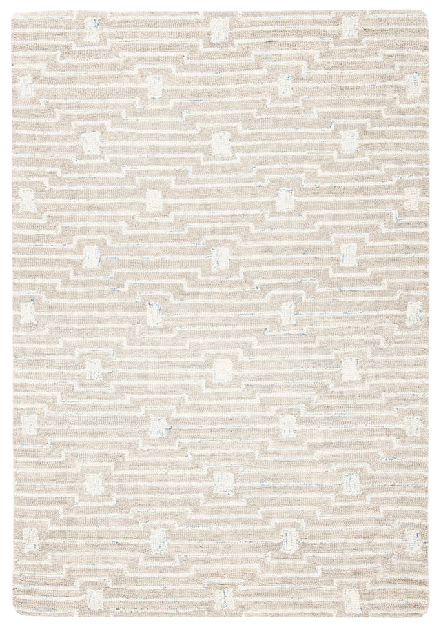 Safavieh Micro-Loop Mlp178F Light Grey/Ivory Area Rug