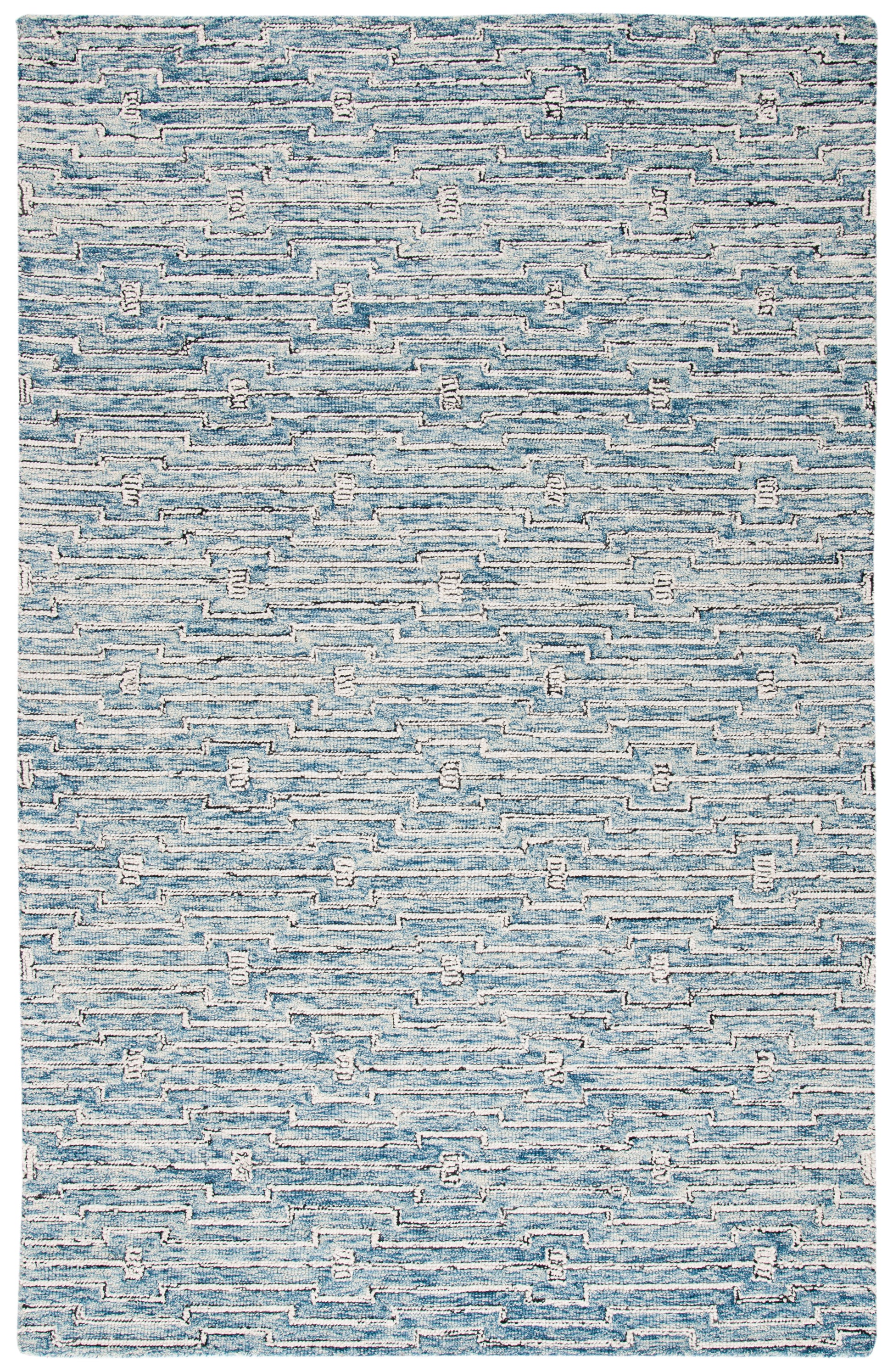 Safavieh Micro-Loop Mlp178M Light Blue/Ivory Area Rug