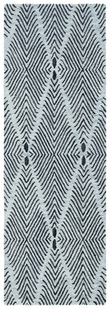 Safavieh Micro-Loop Mlp179M Light Blue/Charcoal Rugs.