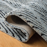 Safavieh Micro-Loop Mlp179M Light Blue/Charcoal Rugs.