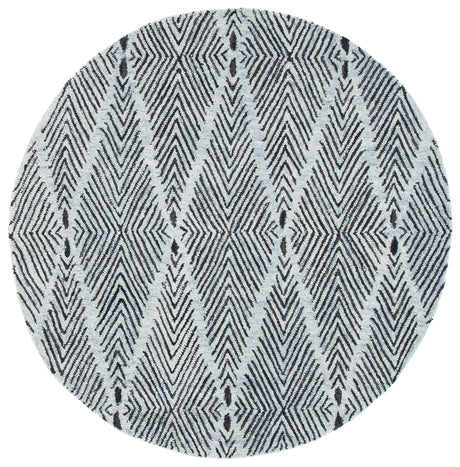 Safavieh Micro-Loop Mlp179M Light Blue/Charcoal Area Rug