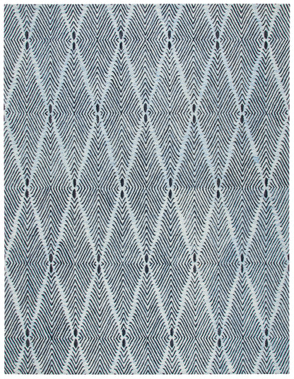 Safavieh Micro-Loop Mlp179M Light Blue/Charcoal Area Rug