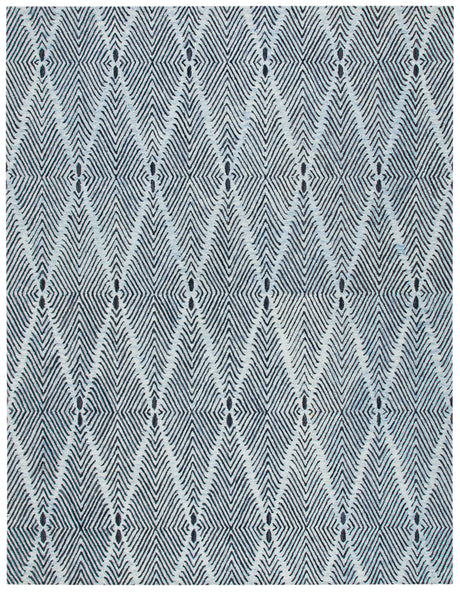 Safavieh Micro-Loop Mlp179M Light Blue/Charcoal Area Rug