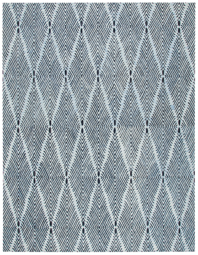 Safavieh Micro-Loop Mlp179M Light Blue/Charcoal Rugs.