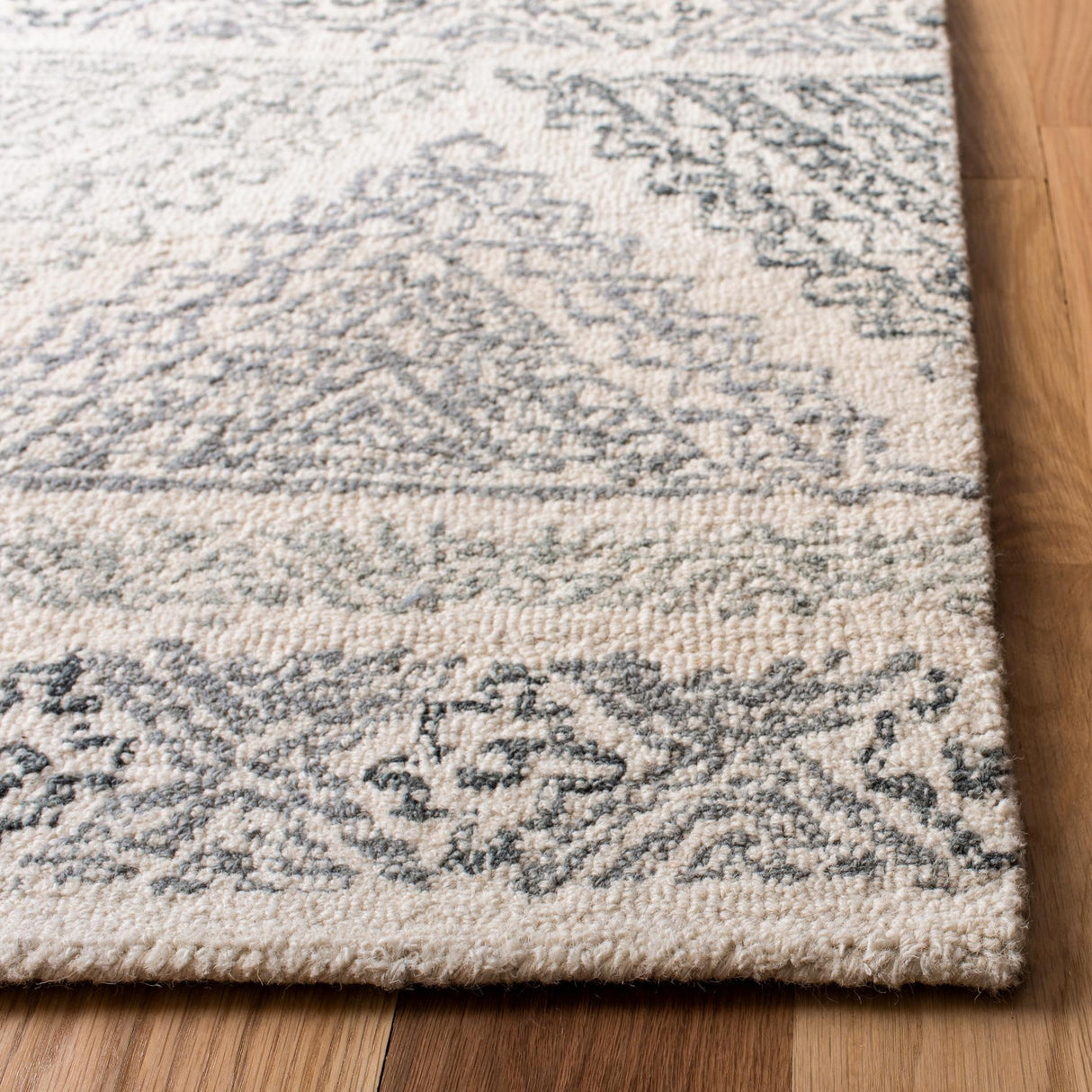 Safavieh Micro-Loop Mlp206A Ivory/Grey Rugs.