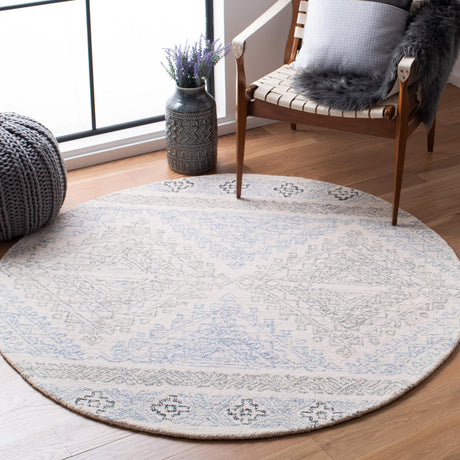 Safavieh Micro-Loop Mlp206A Ivory/Grey Area Rug