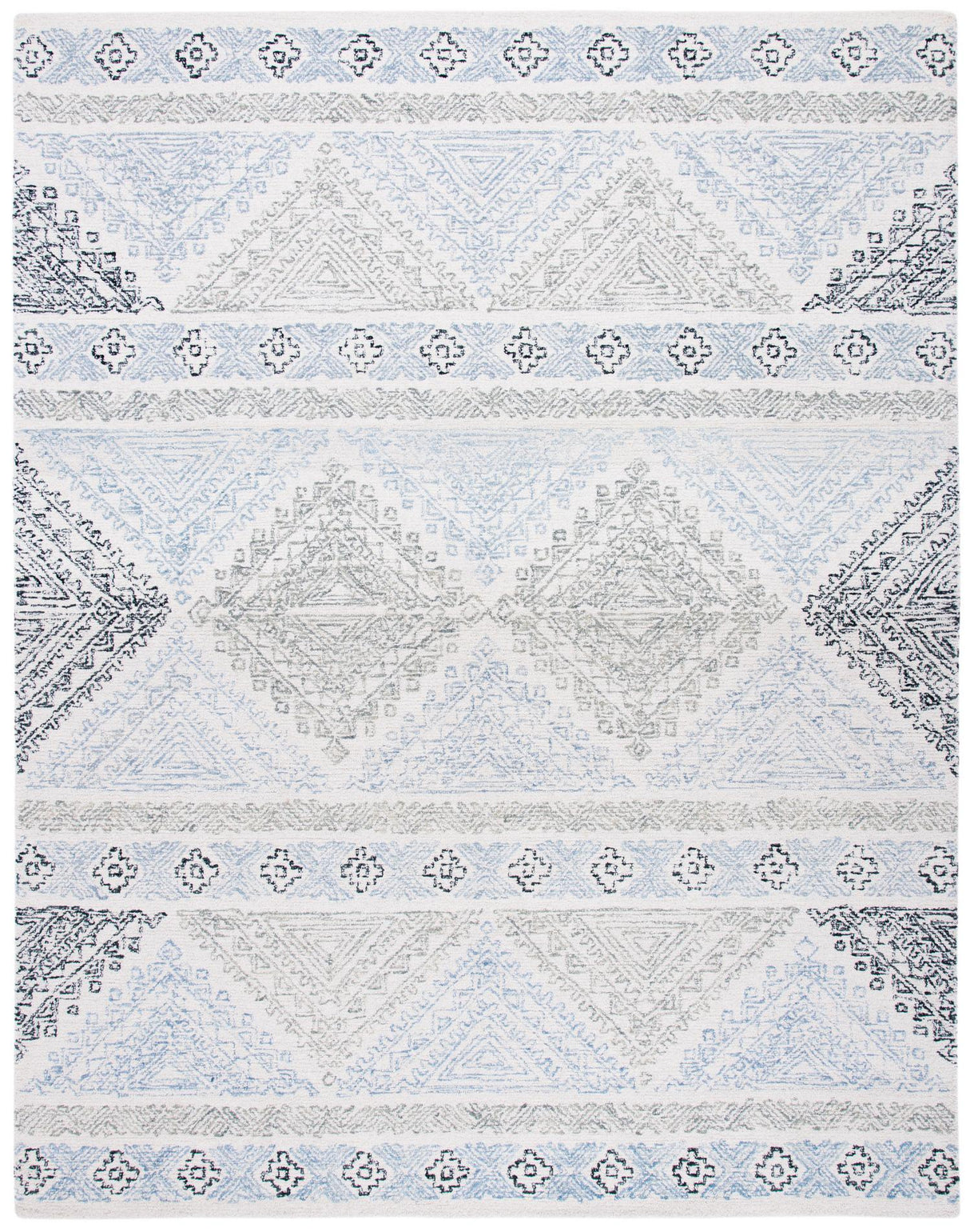 Safavieh Micro-Loop Mlp206A Ivory/Grey Rugs.