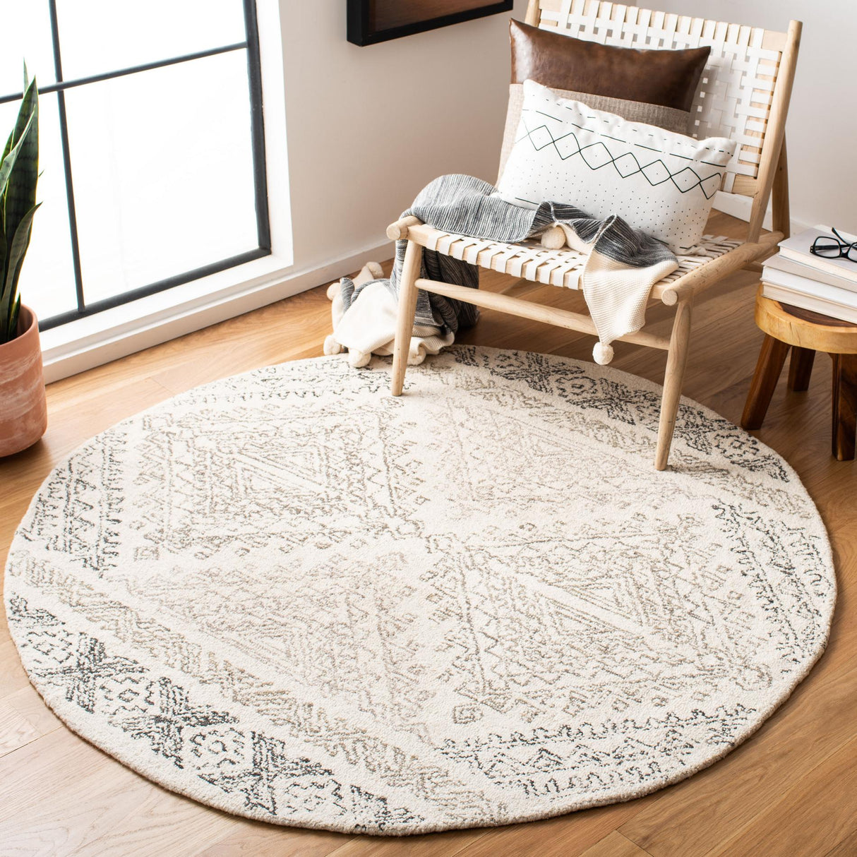 Safavieh Micro-Loop Mlp206B Ivory/Light Brown Rugs.
