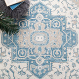Safavieh Micro-Loop Mlp213M Ivory/Blue Rugs.
