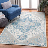 Safavieh Micro-Loop Mlp213M Ivory/Blue Rugs.