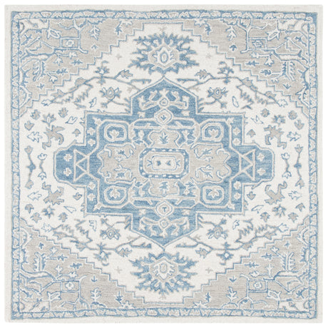 Safavieh Micro-Loop Mlp213M Ivory/Blue Area Rug