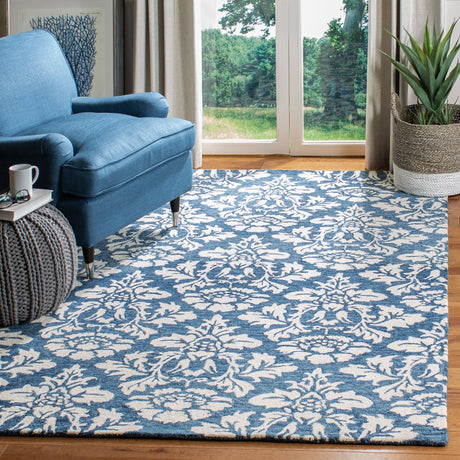 Safavieh Micro-Loop Mlp221M Blue/Ivory Area Rug