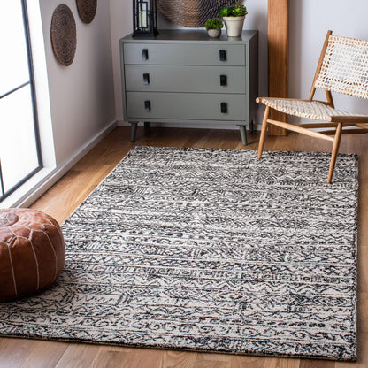 Safavieh Micro-Loop Mlp228A Ivory/Black Area Rug