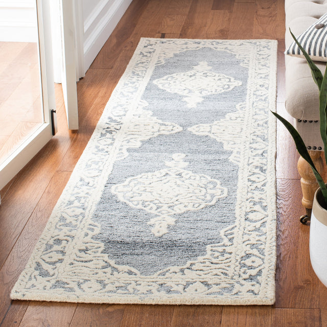 Safavieh Micro-Loop Mlp275M Light Blue/Ivory Rugs.