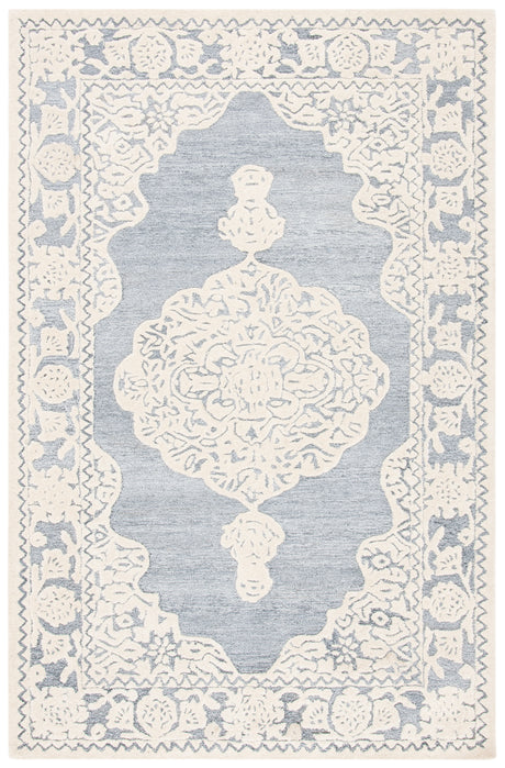 Safavieh Micro-Loop Mlp275M Light Blue/Ivory Area Rug