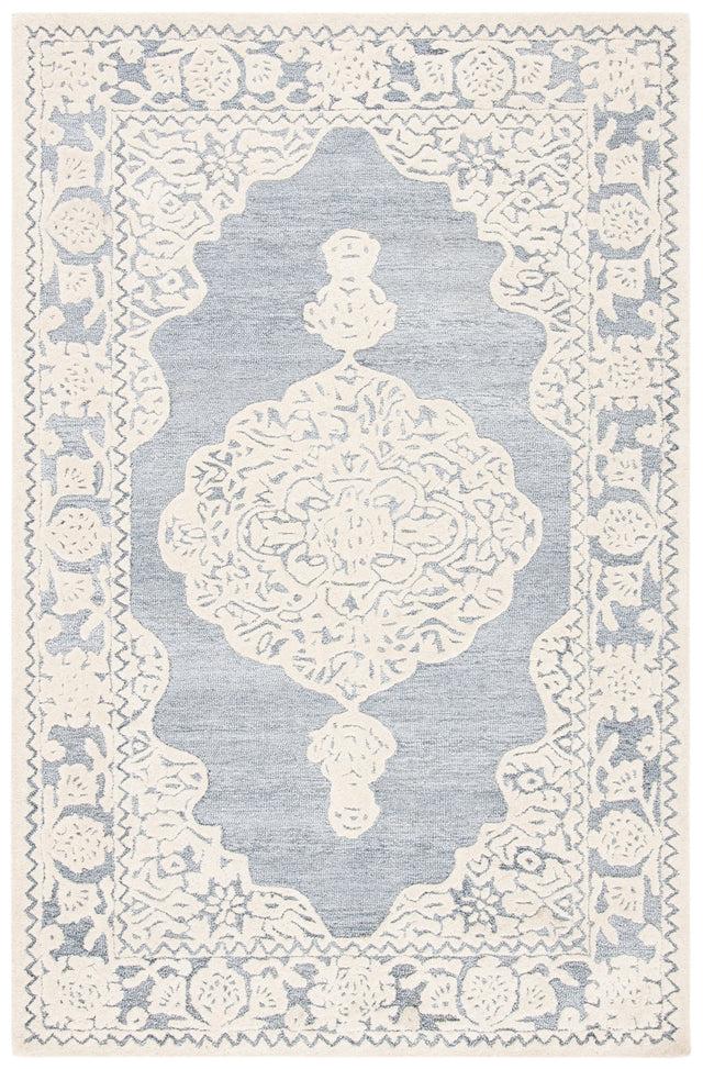 Safavieh Micro-Loop Mlp275M Light Blue/Ivory Rugs.
