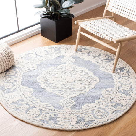 Safavieh Micro-Loop Mlp275M Light Blue/Ivory Area Rug