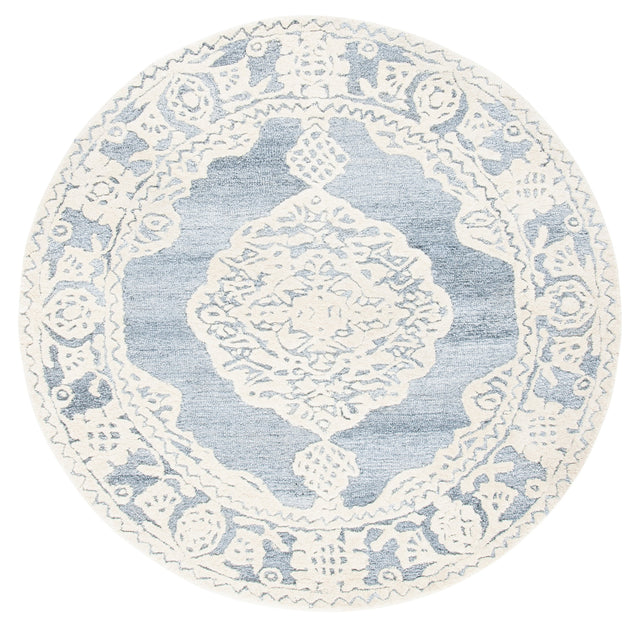 Safavieh Micro-Loop Mlp275M Light Blue/Ivory Rugs.