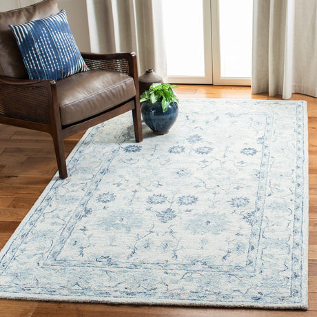 Safavieh Micro-Loop Mlp276M Blue/Ivory Rugs.