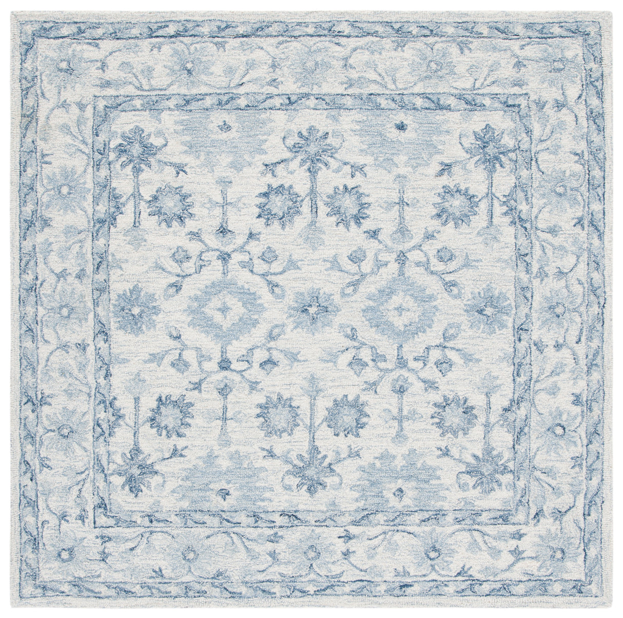 Safavieh Micro-Loop Mlp276M Blue/Ivory Rugs.