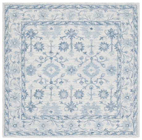 Safavieh Micro-Loop Mlp276M Blue/Ivory Rugs.