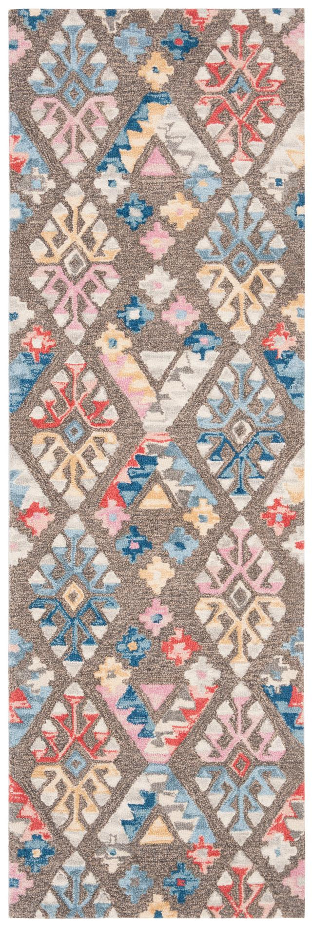 Safavieh Micro-Loop Mlp351F Grey/Blue Rugs.