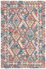 Safavieh Micro-Loop Mlp351F Grey/Blue Rugs.