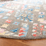 Safavieh Micro-Loop Mlp351F Grey/Blue Rugs.