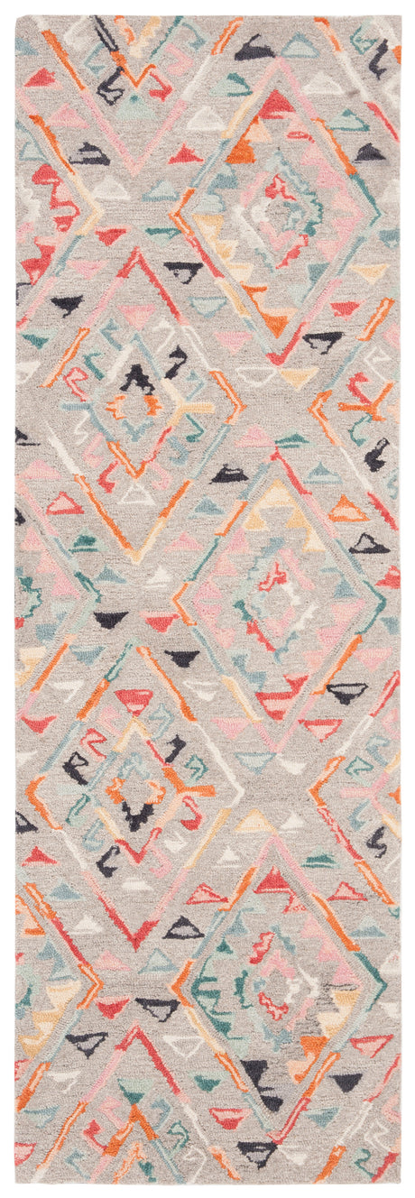 Safavieh Micro-Loop Mlp352F Grey/Pink Area Rug