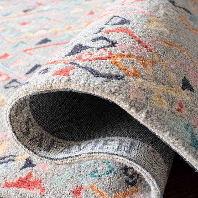 Safavieh Micro-Loop Mlp352F Grey/Pink Rugs.