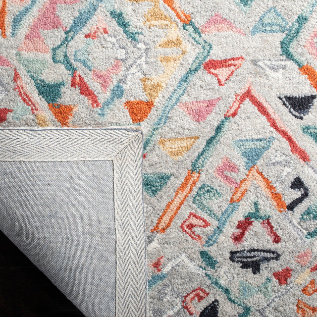 Safavieh Micro-Loop Mlp352F Grey/Pink Rugs.