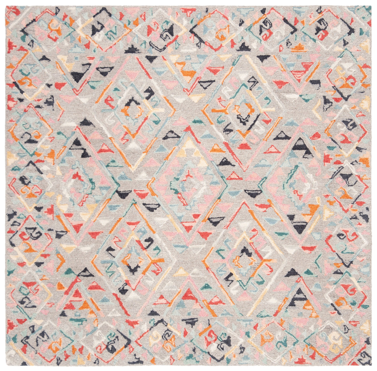 Safavieh Micro-Loop Mlp352F Grey/Pink Rugs.
