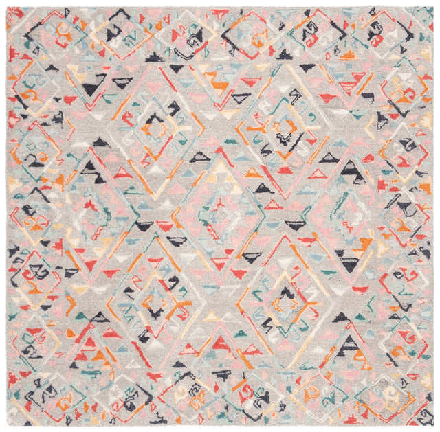 Safavieh Micro-Loop Mlp352F Grey/Pink Rugs.