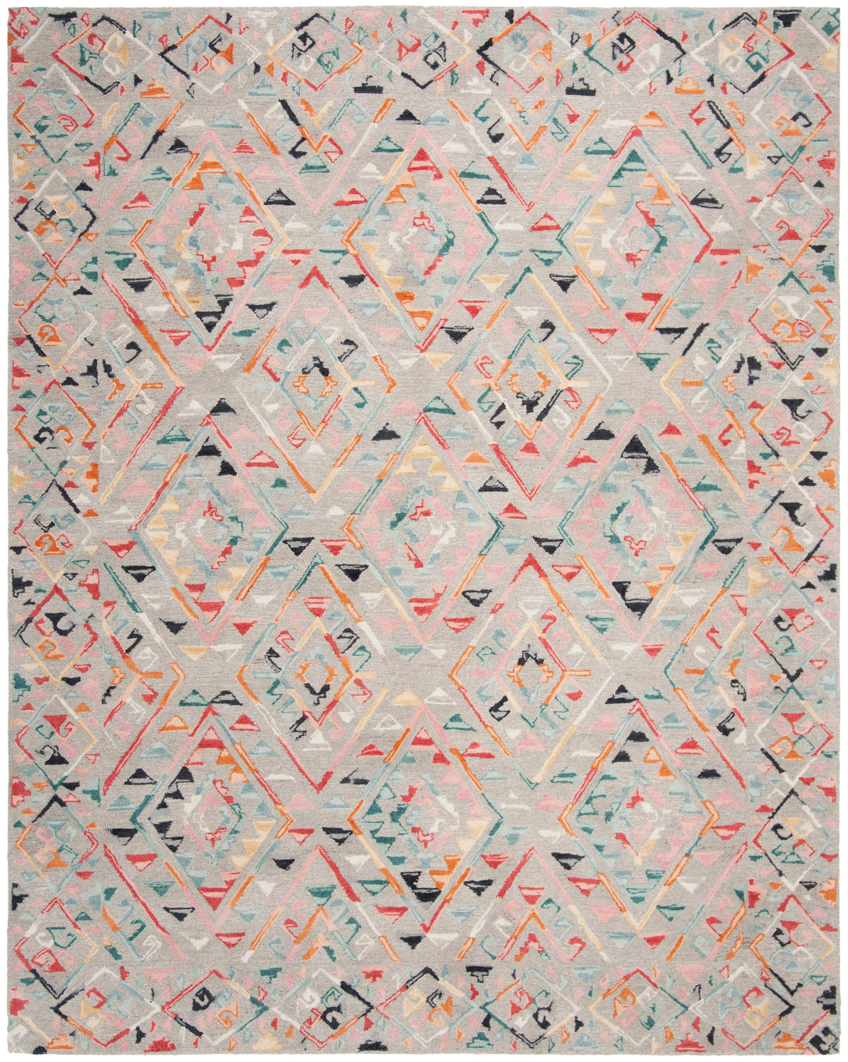 Safavieh Micro-Loop Mlp352F Grey/Pink Rugs.