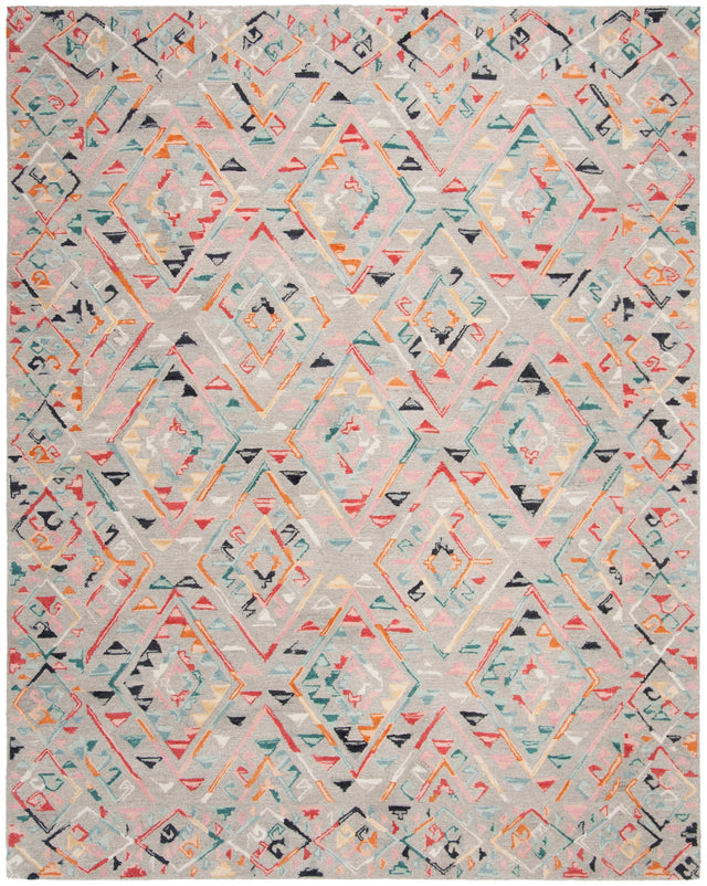 Safavieh Micro-Loop Mlp352F Grey/Pink Rugs.