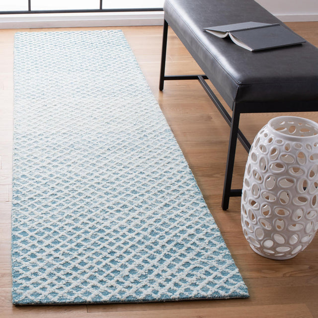 Safavieh Micro-Loop Mlp353M Blue/Ivory Rugs.