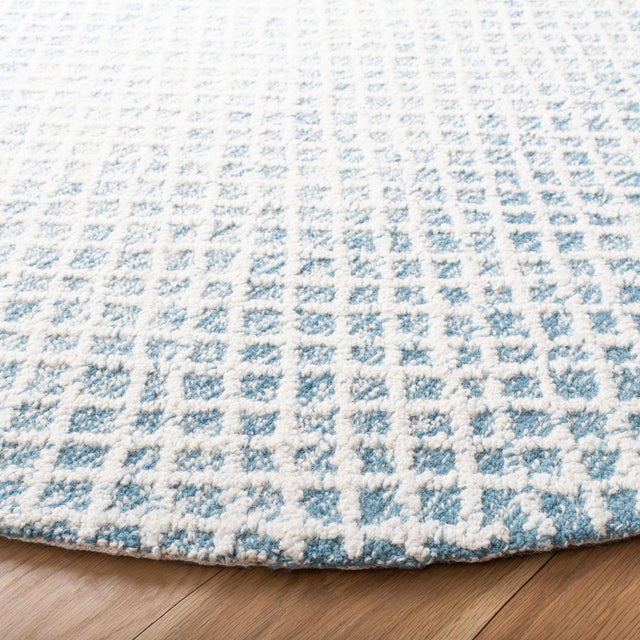 Safavieh Micro-Loop Mlp353M Blue/Ivory Rugs.