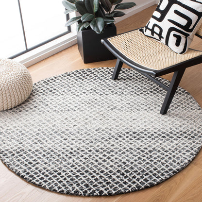 Safavieh Micro-Loop Mlp353Z Black/Ivory Area Rug