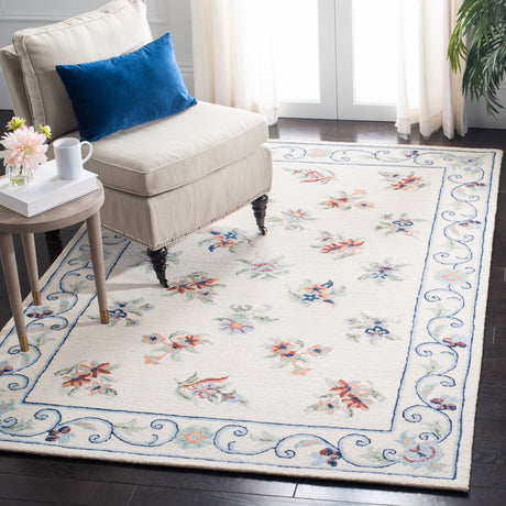 Safavieh Micro-Loop Mlp376A Ivory/Grey Area Rug