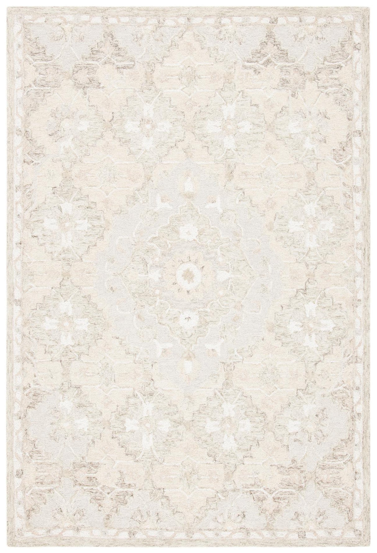 Safavieh Micro-Loop Mlp377B Beige/Grey Rugs.